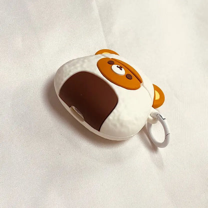 Kawaii Bear Rice & Veggie Roll Silicone Case for AirPods 🎉🐻🌱
