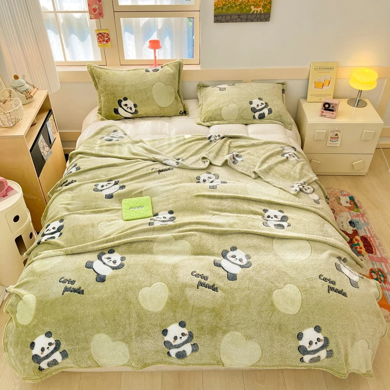 Cute Strawberry Dreams 🍓✨ Cozy Flannel Blanket for Kids - Perfect for Cuddles & Adventures! 🌟🛋️ - Pixie Quill