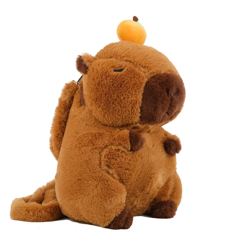 Kawaii Capybara Plushie Backpack 🐾✨ | Adorable Mini Knapsack for Kids & Gifts! 🎒💖