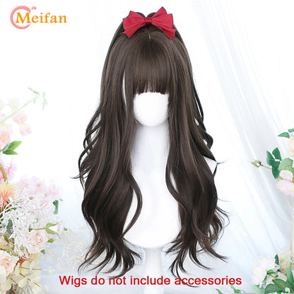 Kawaii Ombre Pink & Blonde Long Straight Wig 🎀✨ - Cute Lolita Cosplay Hair for Parties & Halloween! 🌸🖤