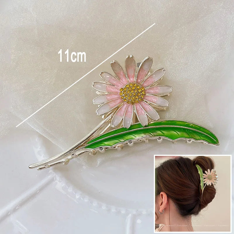 🌸✨ Sweet Floral Durian Hair Claw Clip - Adorable Ponytail Grabber for Trendy Girls! 🌼💖