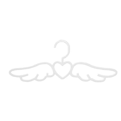 Kawaii Angel Wings Hangers 🌈✨ - Adorable Heart-Shaped Wardrobe Organizers for Stylish Kids' Rooms 💖👗