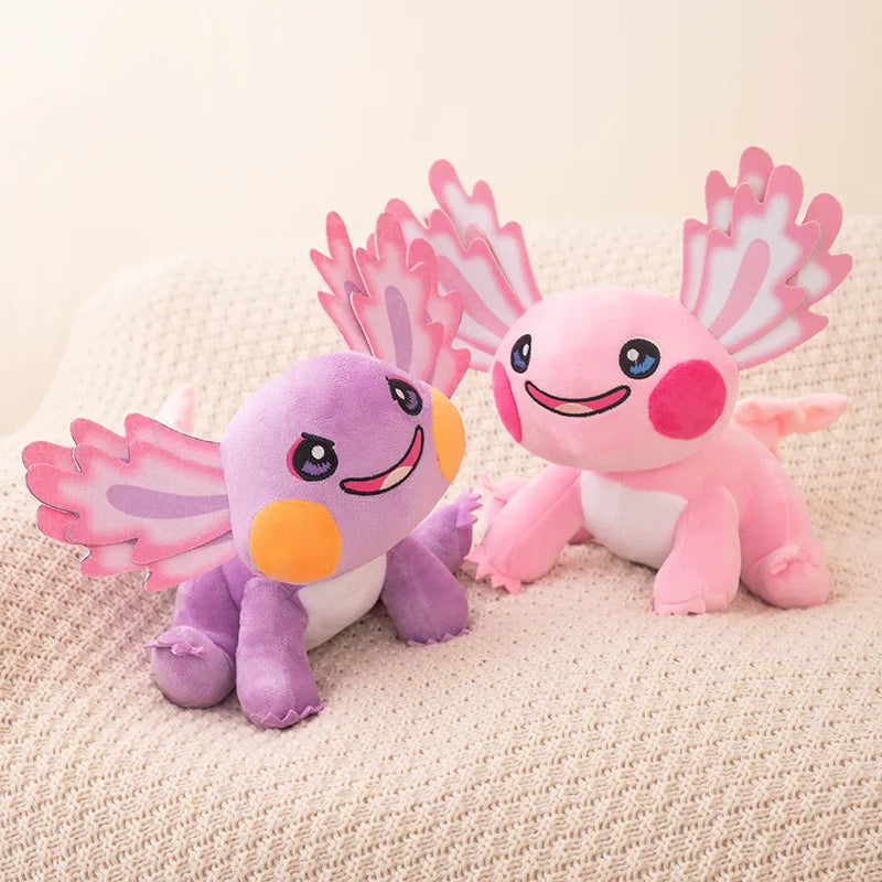 Adorable 25cm Kawaii Axolotl Plushie 🦑💖 Colorful Cartoon Salamander Stuffed Animal - Perfect Gift for Kids 🎁✨