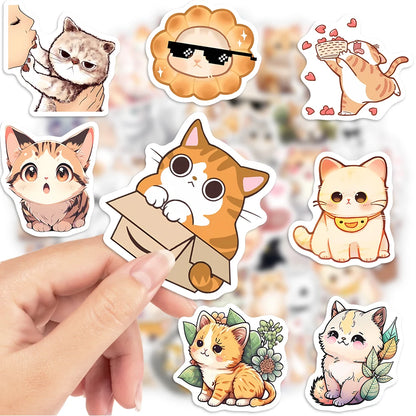 Adorable Kawaii Cat Stickers 🐱✨ - Cute Anime Pets for DIY Fun on Phones, Laptops & More! 🎨💕