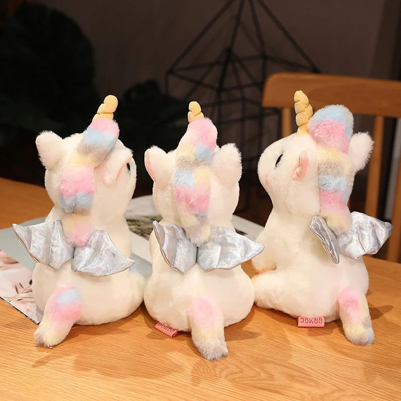 Colorful Unicorn Plush Toy 25cm Cute Cartoon Soft Stuffed Doll Gift For Kids CE Certified 🦄🧸✨