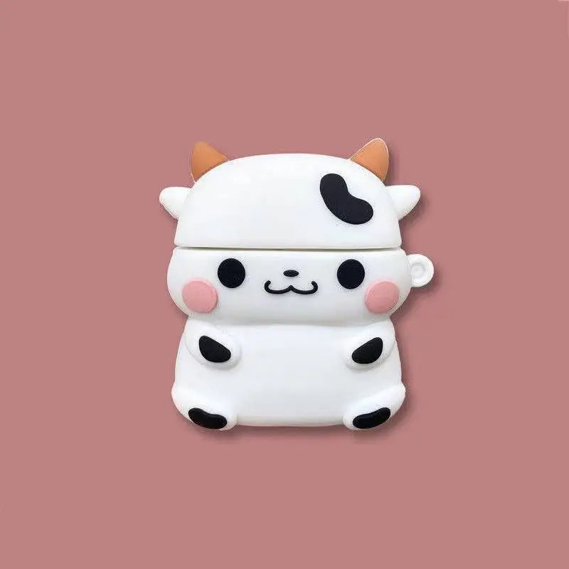 🎉✨ Adorable 3D Pig & Cow Silicone Case for AirPods Pro 🐷🐮 - Cute & Protective Earphone Cover! 🎧💖 - Pixie Quill