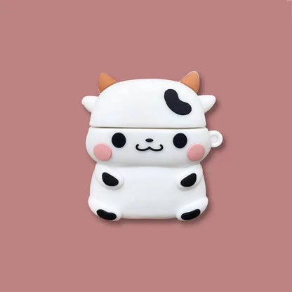 🎉✨ Adorable 3D Pig & Cow Silicone Case for AirPods Pro 🐷🐮 - Cute & Protective Earphone Cover! 🎧💖 - Pixie Quill