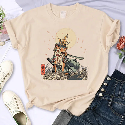 Kawaii Shiba Inu Women's Anime Tee 🐶💖 | Cute Casual Designer Top for All Seasons