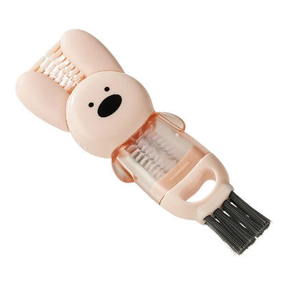 Kawaii 4-in-1 Cup Lid Cleaning Brush 🥤✨ Portable & Adorable Water Bottle Scrubber for Sparkling Clean Tumblers! 🌟💖