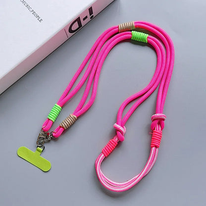 Kawaii Handwoven Phone Lanyard 🌈✨ | Long Crossbody Strap - Sturdy & Cute Anti-Loss Accessory for All! 💖📱