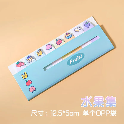 🍉🍓 120 PCS Cute & Colorful Cartoon Fruit & Flower Sticky Notes - Perfect for Fun Page Marking & Creative Organization! 🌼🍍