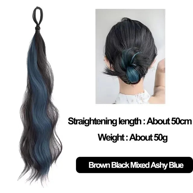 Kawaii 50cm Fluffy Self-Winding Bun Hair Accessory 🌟🎀