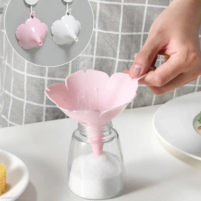 Kawaii Cherry Blossom Mini Funnels Set 🌸✨ | Cute Kitchen Accessories for Oils & Liquids 🍶🌈