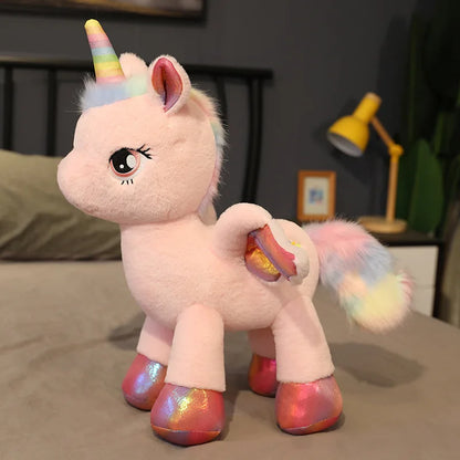 Pastel Rainbow Pegasus Sleeping Plush Pillow Toy For Kids Gift 🦄💖