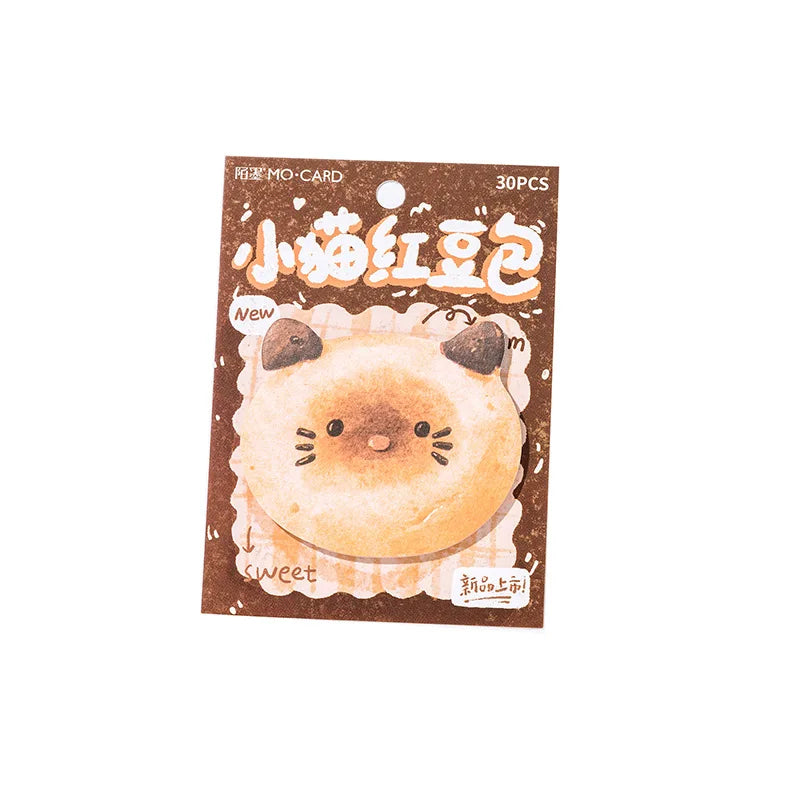 🐾 Adorable Animal Toast Sticky Notes - 30 Sheets of Cuteness for Your Planner! 🍞✨