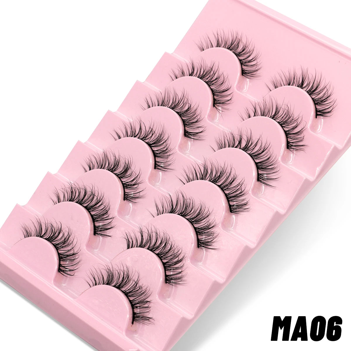 Manga Lashes 3D Natural Fluffy Cross Wispy Eyelashes 😺✨
