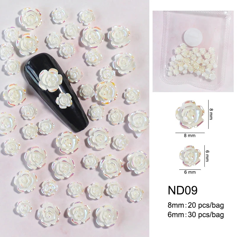 Cute Kawaii 3D Bear Bow Nail Art Charms ✨🎀 - 30pcs Macaron Matte Resin Decorations for DIY Nail Designs! 💅🐻