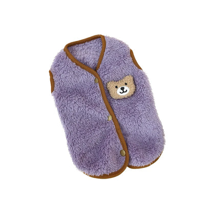 ❄️ Snug & Cute Pet Fleece Vest 🐾 Plush Sweater for Chilly Adventures! 🌟 Perfect for Tiny Paws! 🐶❤️