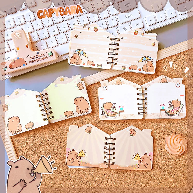 🐾 Adorable Capybara Notebook 📚 - Fun Mini Diary for Kids ✏️✨ - Pixie Quill
