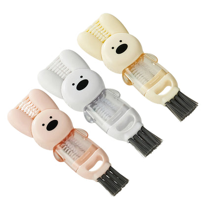 Kawaii 4-in-1 Cup Lid Cleaning Brush 🥤✨ Portable & Adorable Water Bottle Scrubber for Sparkling Clean Tumblers! 🌟💖