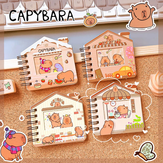 🐾 Adorable Capybara Notebook 📚 - Fun Mini Diary for Kids ✏️✨ - Pixie Quill