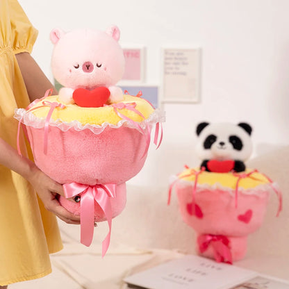 Kawaii Plushie Bouquet 🐼💖 - Comfy and Cute Hug Pillow for Couples & Special Occasions!