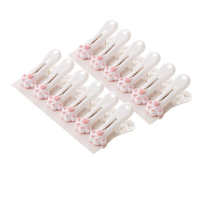 Kawaii 12-Piece Cat-Themed Clothespins 🐾✨ Adorable Quilt Hangers for Windproof Drying & Organization! 🌈🧺