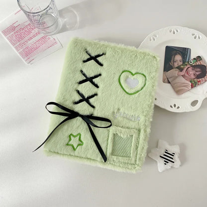 Pastel Plush A5 Binder Album Cute Photo Card Organizer Diary Notebook 📔💖