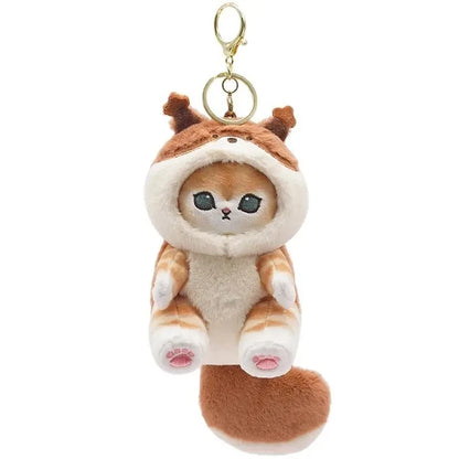 Chibi Shark Cat Plush Keychain Pendant Cartoon Charm Backpack Decor 🧸🎒✨