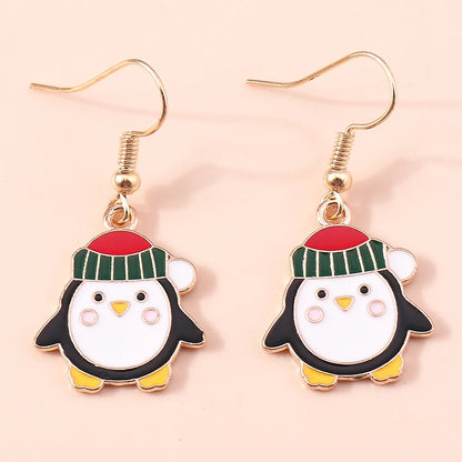 Whimsical Christmas Drop Earrings For Women Tree Deer Santa Dangle Jewelry 🎄✨