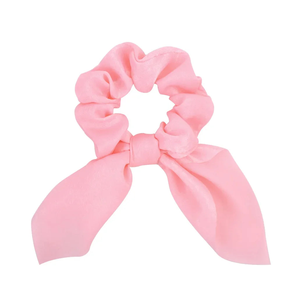 ✨ Sweet Pastel Bow Scrunchie Set 🍬 | Adorable Hair Ties for Fun Ponytails! 🎀