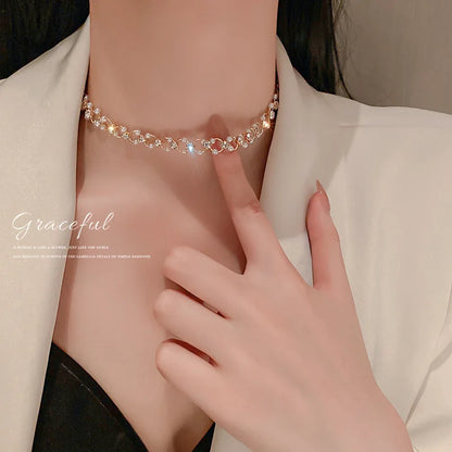 Kawaii Gold Pearl Choker Necklace 🌟✨ | Trendy Beads Chain for Girls 🌸💕 | Gothic Style Jewelry for Parties!