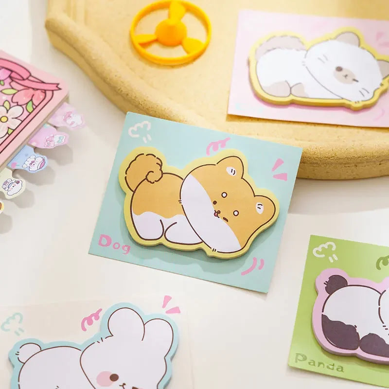 🐾 Adorable Animal Memo Pads 🐻 Cute Cartoon Sticky Notes for Fun School Supplies 🌟