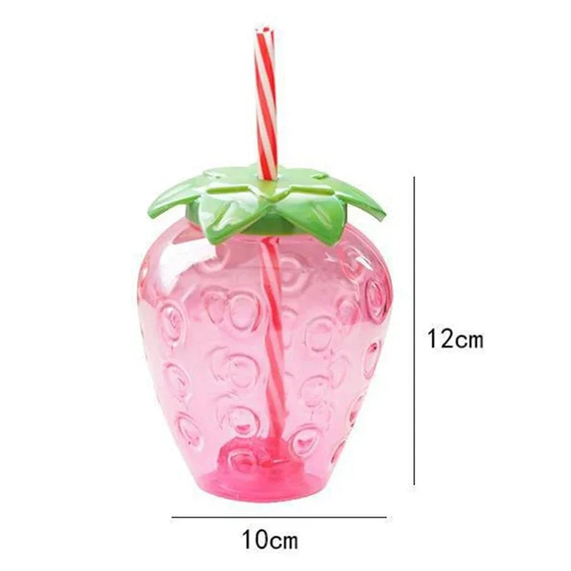 🍓 Berry Bliss Bottle! 🌈 500ml Fun Straw Drinkware for Sipping Delight 🍹 - Pixie Quill