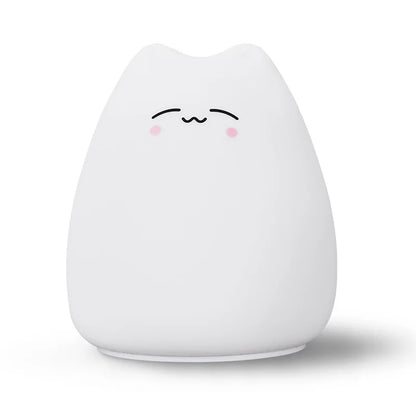 Whimsical Kawaii Cat Color-Changing Night Lamp 🌈✨ - Adorable Bedside Buddy for Dreamy Nights! 🐾💖