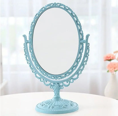 Kawaii Lace Love Mirror 🌸✨ | Portable Double-sided Vanity Mirror for Makeup Magic 💖🎀
