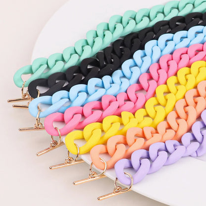 💖 Colorful Love Heart Choker Necklace 🌈 - Trendy Acrylic Pendant for Party Fun! 🎉