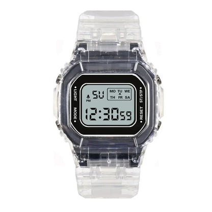 ✨ Kawaii LED Rainbow Wristwatch 🌈 | Cute & Colorful Sports Watch for Girls 🎀 | Waterproof Digital Timepiece 🎉