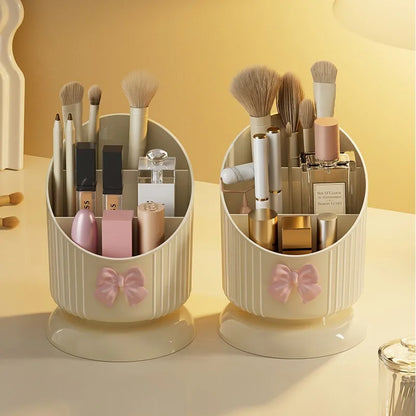 Kawaii Lipstick Paradise: Cute & Spacious Cosmetic Storage Bucket 🍭💄✨
