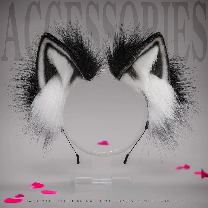 Kawaii Fox Ear Headband 🦊💖 - Adorable Cat Ears Hair Hoop for Cosplay, Halloween & Costume Fun! 🎉✨