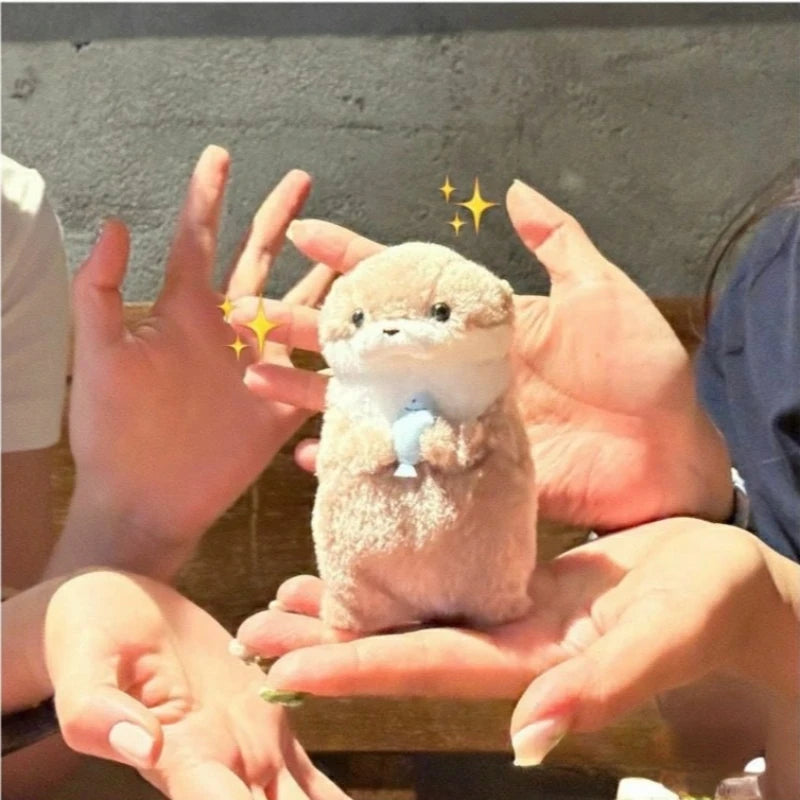 Otterly Adorable Fishy Friends Plush Keychain 🦦💖🐟 | Perfect for Your Bag & Gifting! 🎁✨ - Pixie Quill