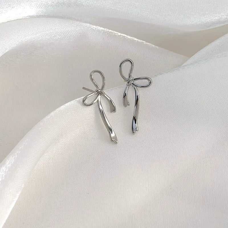 ✨ Cute Bowtastic 18K Gold Plated Stud Earrings 🎀 | Adorable Fashion Jewelry for Trendy Women 🌟 | Perfect Gift for Any Occasion! 🎁