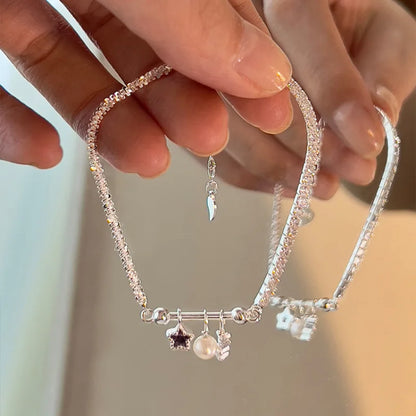 ✨ Kawaii Butterfly Charm Bracelet 🌸 - 925 Silver Bead Design for Girls 🎀 | Perfect Gift & Dropshipping!
