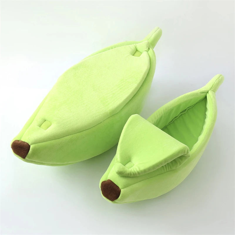 🍌 Cozy Banana Pet Bed 🐾 Cute & Comfy Nest for Cats & Dogs 🌟