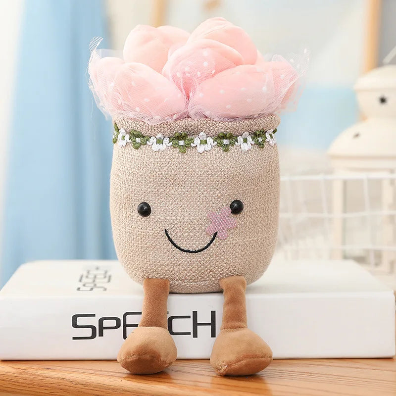 Kawaii Plush Succulent Doll 🌷🌼 - Adorable Tulip & Lily Of The Valley for Cozy Decor & Sweet Gifts 🎁✨