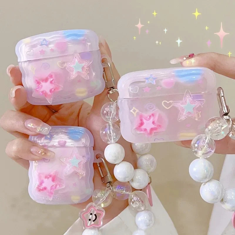 ✨ Adorable 3D Starry AirPods Case 🎶 Cute & Stylish Protection! 🎧💖 - Pixie Quill