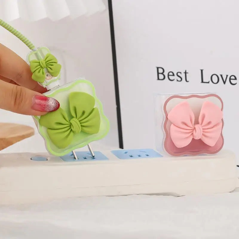 Kawaii Cable Guardian 🐾✨ | Cute Charger Protector & Organizer for iPhone 15/14/11/13 🎀