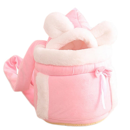Kawaii Cozy Pet Backpack 🐾🌈 - Plush Travel Carrier for Cats & Dogs 🐶✨ Perfect for Outdoor Adventures!