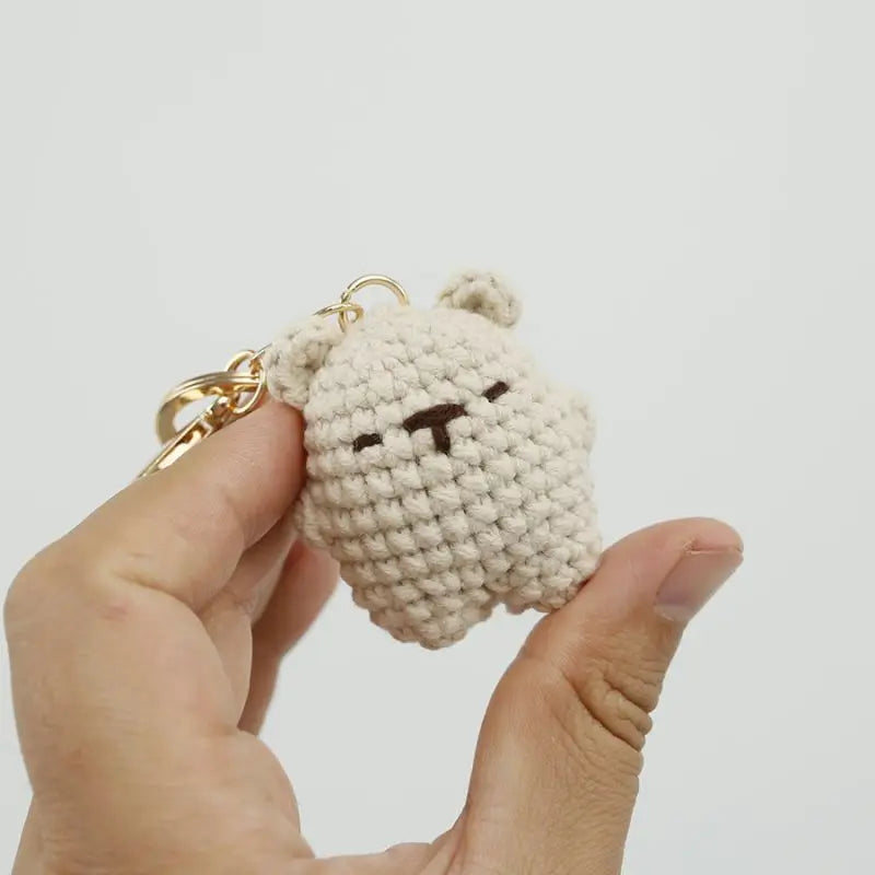 Bear Couple Keychains Crochet Duo For Keys And Bags Cute Handcrafted Charms 🧶🐻