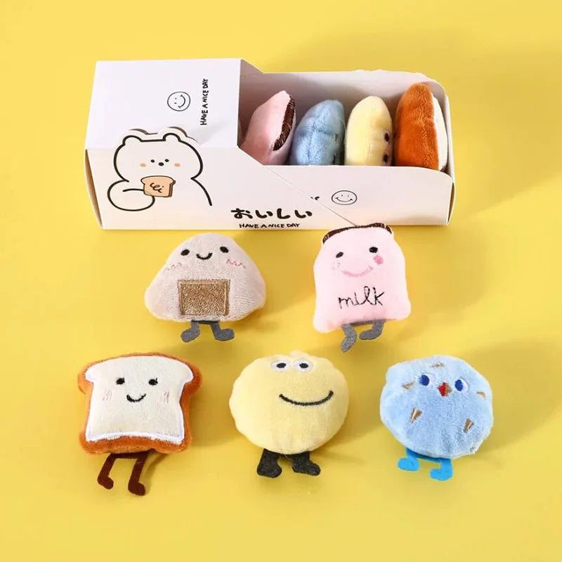 Kawaii Catnip Rice Ball Plush Toy 🎉🐾 - Adorable Boredom Buster for Cats! 🐱💖
